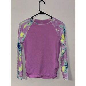 Girls Swim Shirt Rash Guard Size XL (16) Pink, For Swimming Comfortably